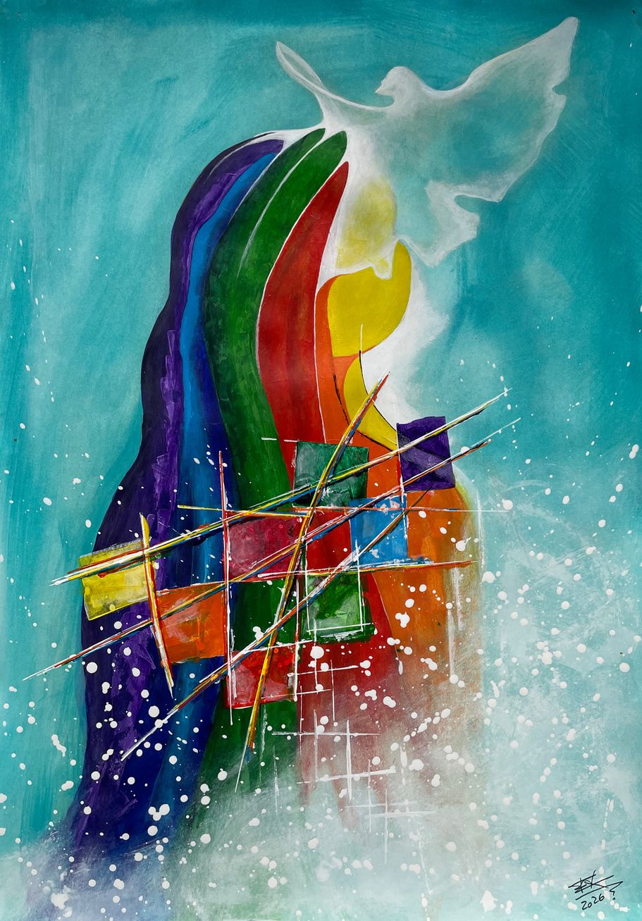Erik Groesch - Eternal Dream - 2026 - Acrylic on fleece - 70x100cm