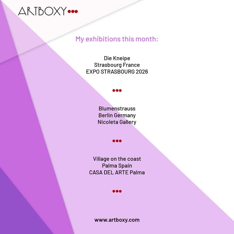 Erik Groesch My Exibitions 03-2026 mit Artboxy