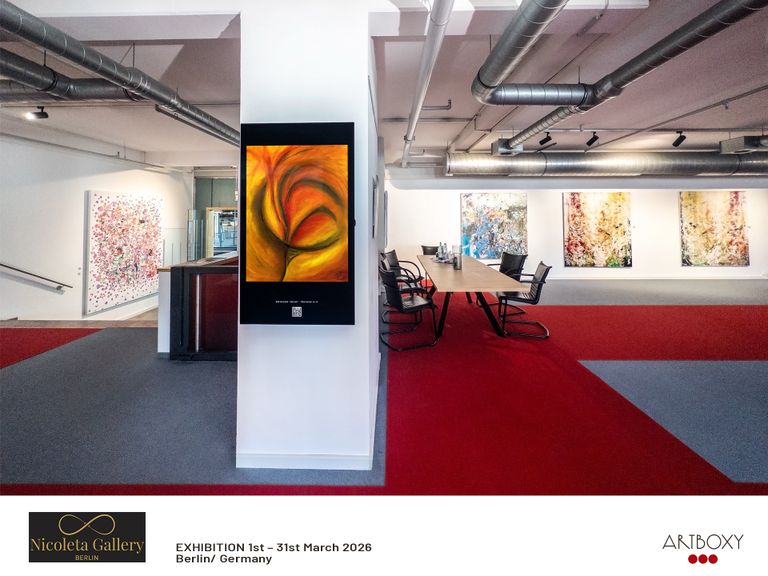 Das Bild von Erik-Groesch "Blumenstrauss" in der  Nicoleta-Gallery, Berlin 03-2026