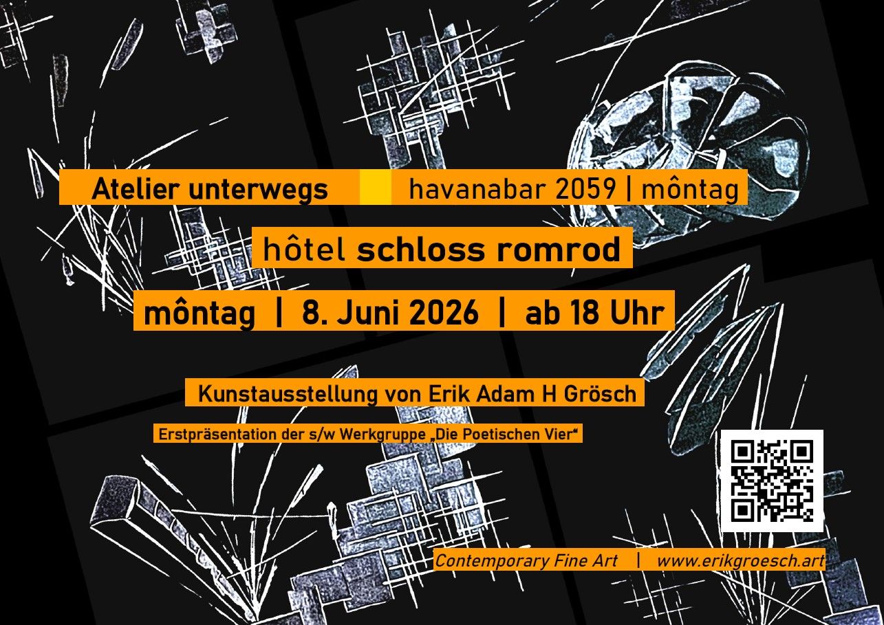 Plakatgestaltung Ausstellung Atelier unterwegs