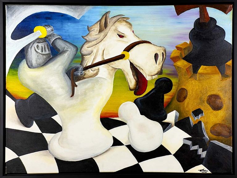 Schach Simultan Bild