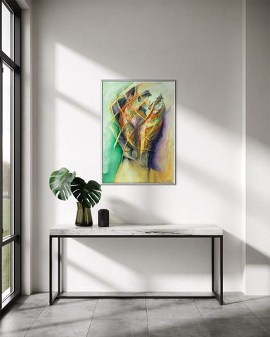 Erik Groesch - Superimposed-Expectation - 70 x 100 - 2026 - Mockup