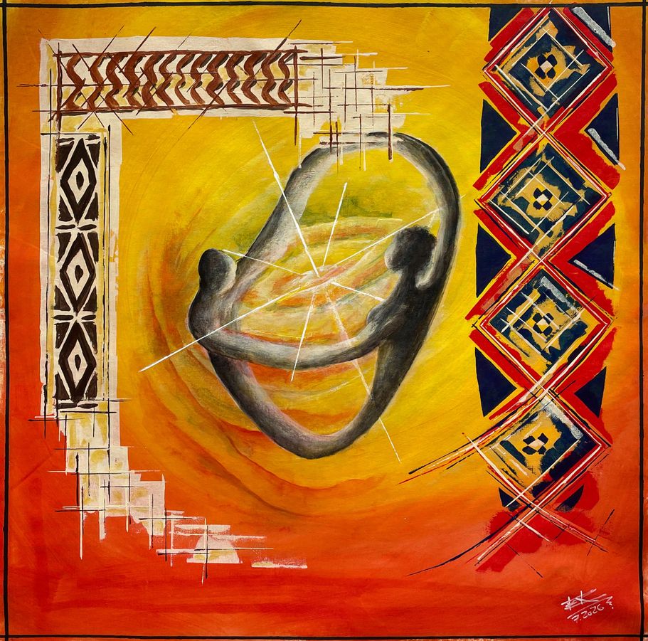 Erik Groesch - Spirit of Life - 2026 - Acrylic on linen - 90x90cm